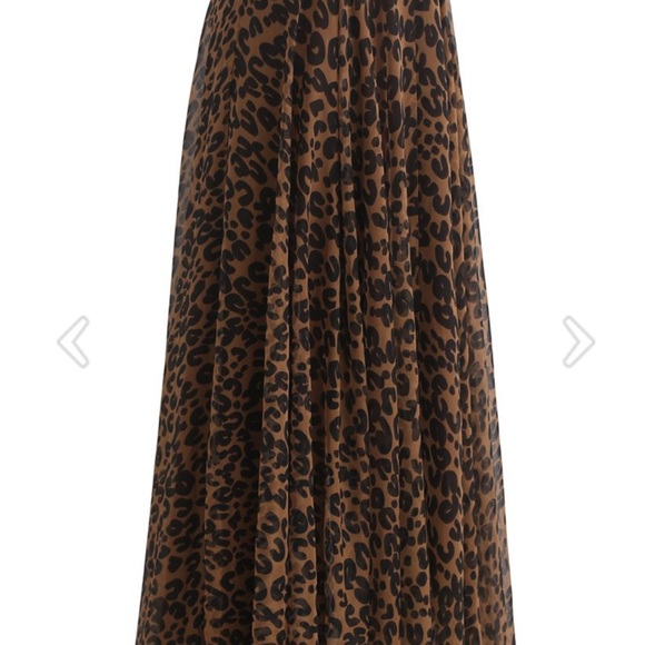 Chicwish Brown and Black Animal Print Maxi Skirt - Picture 6 of 8